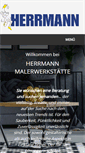 Mobile Screenshot of malerherrmann.de